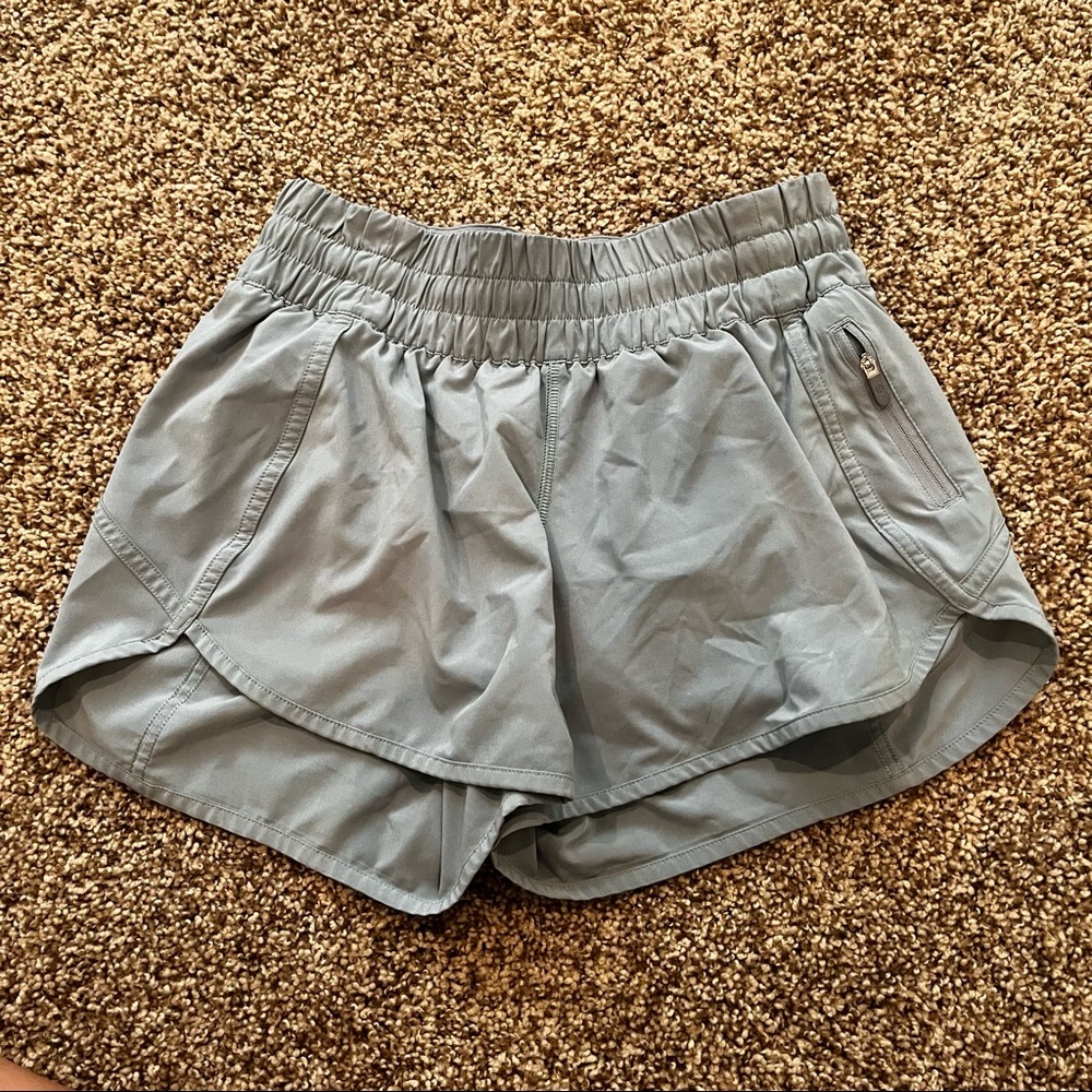 light blue lululemon shorts